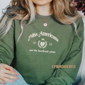 taylor swift apparel miss americana embroidered sweatshirt t shirt hoodie the heartbreak prince eras tour embroidery tshirt swifties gift laughinks 3