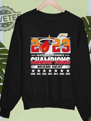 2023 Eastern Conference Champions Miami Heat 2006 2023 Shirt Hoodie Long Sleeve Shirt Sweatshirt Tanktop Unique revetee 3