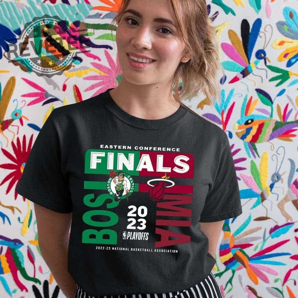 2023 Nba Eestern Conference Finals Match Up Boston Celtics Vs Miami Heat Shirt Hoodie Long Sleeve Shirt Sweatshirt Tanktop Unique