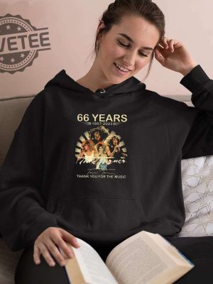 66 Years Thank You For The Music Rip Tina Turner Shirt Hoodie Long Sleeve Shirt Sweatshirt Tanktop Unique revetee 2