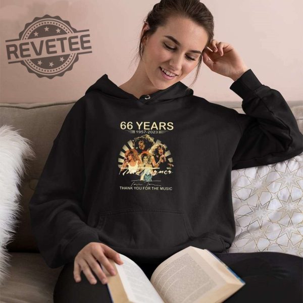 66 Years Thank You For The Music Rip Tina Turner Shirt Hoodie Long Sleeve Shirt Sweatshirt Tanktop Unique revetee 2