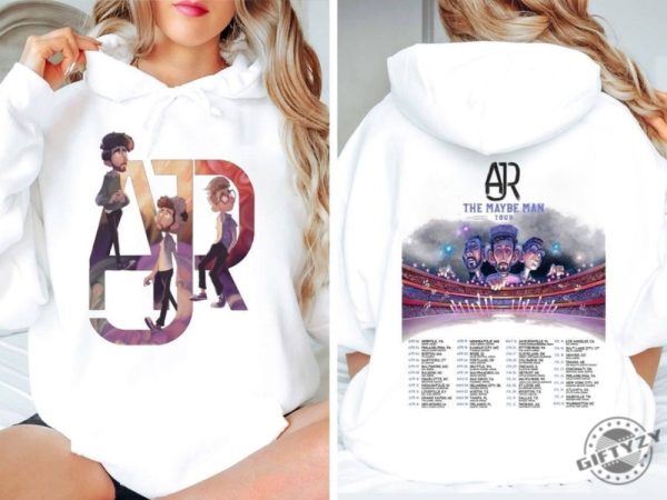 Ajr The Maybe Man Tour 2024 Tour 2 Sides Sweatshirt Ajr Band Fan Tshirt The Maybe Man 2024 Concert Hoodie Ajr 2024 Concert Shirt giftyzy 1