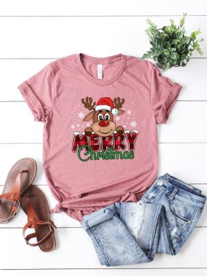 Merry Christmas Reindeer Shirt Reindeer Shirt Christmas Family Shirt Christmas Shirt Merry Christmas Shirt Christmas Gift Holiday Shirt Hoodie Sweatshirt Unique revetee 4