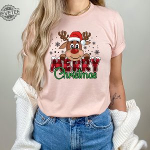 Merry Christmas Reindeer Shirt Reindeer Shirt Christmas Family Shirt Christmas Shirt Merry Christmas Shirt Christmas Gift Holiday Shirt Hoodie Sweatshirt Unique revetee 6