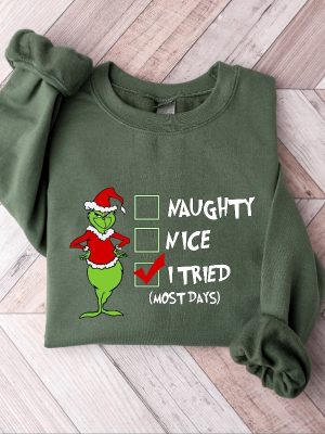 Grinch Christmas Sweatshirt Grinch Sweatshirt Christmas Sweatshirt Grinch Sweatshirt Christmas Vibe Gift For All Grinch List Sweatshirt Hoodie Sweatshirt Unique revetee 4