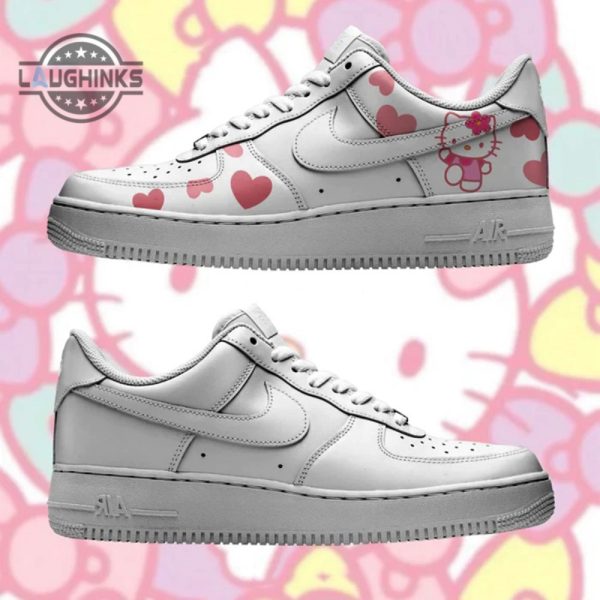 hello kitty shoes sanrio the melody hello kitty air force 1 custom sneakers nike af1 x hello kitty perfect gift limited edition best selling 3d printed shoes laughinks 1