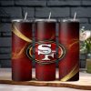 49ers tumbler san francisco 49ers football stainless steel skinny tumblers 20oz 30oz sf nfl gift for fans 49ers game day cups laughinks 1