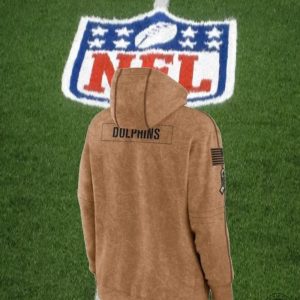 Miami Stitched Brown 2023 Hoodie Salute To Service Club Pullover Sweatshirt La Rams Tshirt Dolphins American Football 3D Shirt giftyzy 3