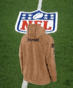 Miami Stitched Brown 2023 Hoodie Salute To Service Club Pullover Sweatshirt La Rams Tshirt Dolphins American Football 3D Shirt giftyzy 3