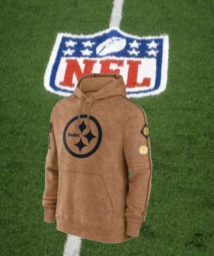 Pittsburgh Steelers Brown 2023 Hoodie Salute To Service Club Pullover Sweatshirt Steelers Tshirt American Football 2023 3D Shirt giftyzy 3