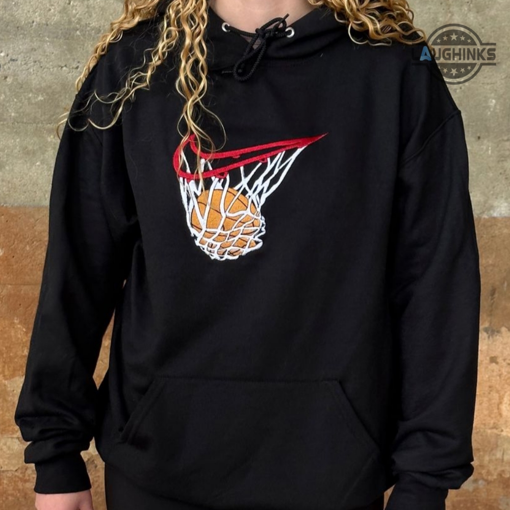 Nike Baller Swoosh Embroidered Sweatshirt Vintage Nike Swoosh Embroidery  Shirts Tshirt Hoodies Gift For Basketball Lovers Players - Laughinks