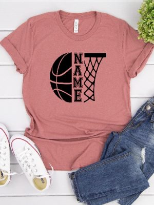 Customized Basketball Shirt Your Name Basketball Personalized Basketball Shirt Game Day Shirt Basketball Season Tee Unique Hoodie Sweatshirt revetee 3