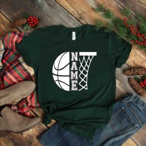 Customized Basketball Shirt Your Name Basketball Personalized Basketball Shirt Game Day Shirt Basketball Season Tee Unique Hoodie Sweatshirt revetee 5