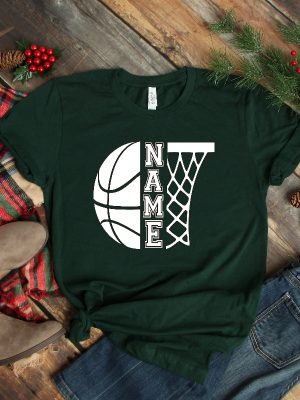 Customized Basketball Shirt Your Name Basketball Personalized Basketball Shirt Game Day Shirt Basketball Season Tee Unique Hoodie Sweatshirt revetee 5