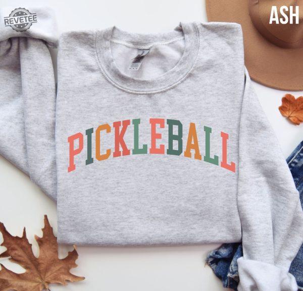 Pickleball Sweatshirt Pickleball Pickleball Sweater Gift For Pickleball Lover Pickleball Gifts For Women Pickle Ball T Shirt Pickleball Unique Hoodie Sweatshirt revetee 2