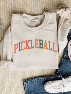 Pickleball Sweatshirt Pickleball Pickleball Sweater Gift For Pickleball Lover Pickleball Gifts For Women Pickle Ball T Shirt Pickleball Unique Hoodie Sweatshirt revetee 5