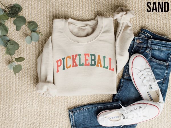 Pickleball Sweatshirt Pickleball Pickleball Sweater Gift For Pickleball Lover Pickleball Gifts For Women Pickle Ball T Shirt Pickleball Unique Hoodie Sweatshirt revetee 5