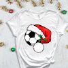 Soccer Santa T Shirt Santa Shirt Xmas Sport Shirt Soccer Christmas Soccer Lover Christmas Gift Xmas Soccer Xmas Shirt For Boys Unique Hoodie Sweatshirt revetee 1