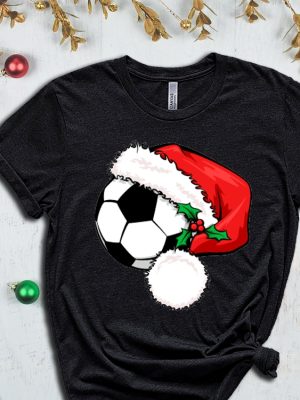 Soccer Santa T Shirt Santa Shirt Xmas Sport Shirt Soccer Christmas Soccer Lover Christmas Gift Xmas Soccer Xmas Shirt For Boys Unique Hoodie Sweatshirt revetee 3