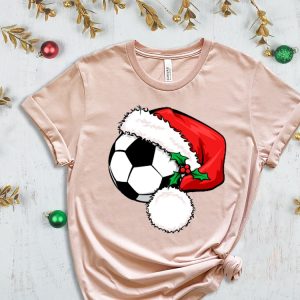 Soccer Santa T Shirt Santa Shirt Xmas Sport Shirt Soccer Christmas Soccer Lover Christmas Gift Xmas Soccer Xmas Shirt For Boys Unique Hoodie Sweatshirt revetee 6