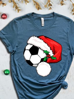 Soccer Santa T Shirt Santa Shirt Xmas Sport Shirt Soccer Christmas Soccer Lover Christmas Gift Xmas Soccer Xmas Shirt For Boys Unique Hoodie Sweatshirt revetee 7