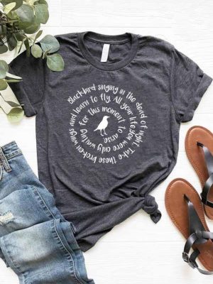 Blackbird Singing In The Dead Of Night Shirt Blackbird Beatles Shirt Blackbird Beatles Lyrics Music Shirts For Women Music Lovers Gift Unique Hoodie Sweatshirt revetee 3