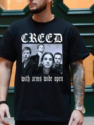 Creed 2024 Tour Summer Of 99 Tour Shirt Creed Band Fan Shirt Creed 2024 Concert Shirt Summer Of 99 Concert Shirt With Arms Wide Open Unique Hoodie Sweatshirt revetee 2