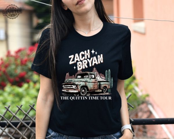 Zach Bryan The Quitting Time Tour 2024 T Shirt Country Music Singer Zach Bryan Merch Zach Bryan Fan Shirt The Quitting Time Tour Shirt Unique Hoodie Sweatshirt revetee 2