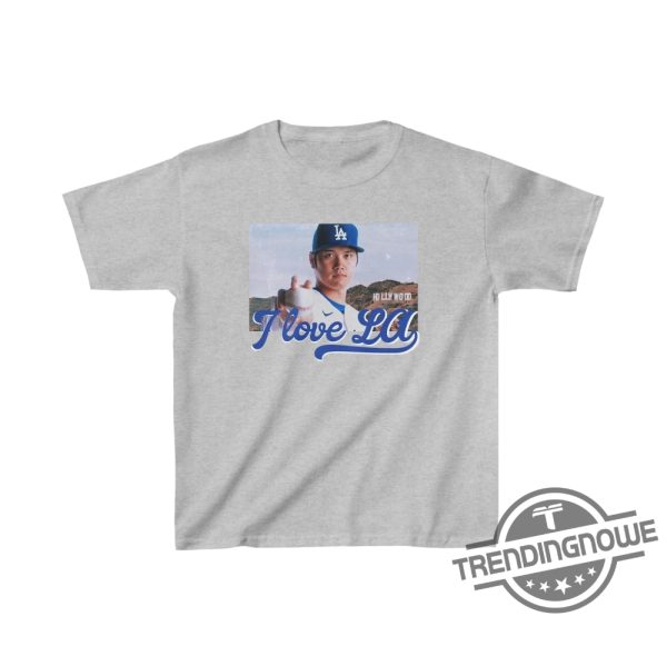 I Love La Shohei Ohtani Shirt Showtime Ohtani Shirt Mlb Jay Dodger Baseball Blue White La Dodgers Merch Dodgers Shirt trendingnowe 3