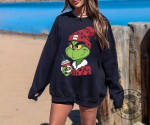 Grinch Boujee 49Ers Shirt San Francisco Football Sweatshirt 49Ers Football Hoodie Grinch Leopard 49Ers Tshirt American Football Shirt giftyzy 3