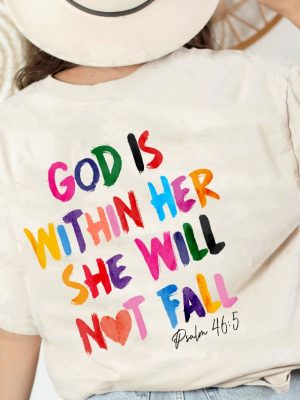 Christian Sweatshirt God Is Within Her She Will Not Fall Sweat Christian Bible Verse Sweatshirt Easter Religious T Shirt Bible Verse Hoodie Sweatshirt Unique revetee 4