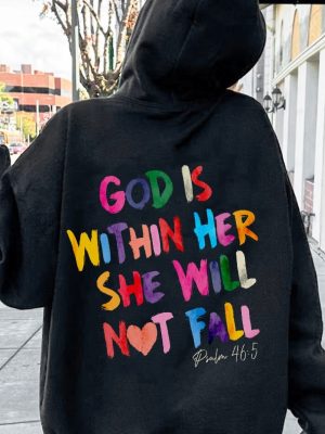 Christian Sweatshirt God Is Within Her She Will Not Fall Sweat Christian Bible Verse Sweatshirt Easter Religious T Shirt Bible Verse Hoodie Sweatshirt Unique revetee 7