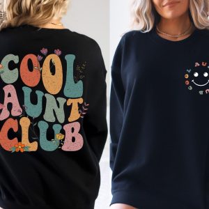 Cool Aunts Club Sweatshirt And Hoodie Aunt Valentines Day Gift Cool Aunt Sweatshirt Aunt Birthday Gift For Auntie Sweatshirt Hoodie Sweatshirt Unique revetee 2
