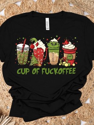 Cup Of Fuckoffee Grinch Shirt Funny Grinchmas Christmas Sweatshirt Christmas Coffee Hoodie Party Tops Movie Tee Christmas Gift Hoodie Hoodie Sweatshirt Unique revetee 4