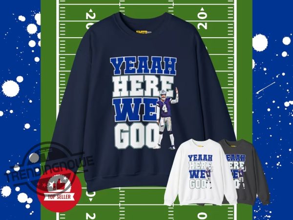 Here We Go Shirt Dallas Cowboys Football Sweater Dak Prescott Yeah Here We Go Sweater Yeah Here We Go Dak T Shirt trendingnowe 1