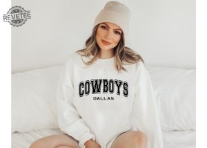 Dallas Cowboys Football Sweatshirt Vintage Dallas Sweatshirt Cowboys Football Crewneck Sweatshirt Cute Dallas Gift Dallas 90S Crewneck Hoodie Sweatshirt Unique revetee 2