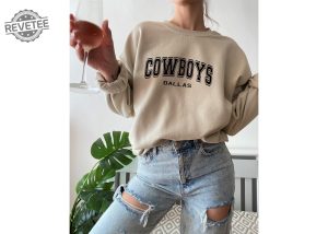 Dallas Cowboys Football Sweatshirt Vintage Dallas Sweatshirt Cowboys Football Crewneck Sweatshirt Cute Dallas Gift Dallas 90S Crewneck Hoodie Sweatshirt Unique revetee 5