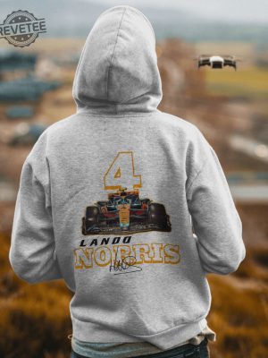 Lando Norris Formula One Sweatshirt F1 Two Sides Sweatshirt Lando Norris Shirt Norris F1 Sweater Lando Norris 4 F1 Two Sides Shirt Hoodie Long Sleeve Shirt Unique revetee 3