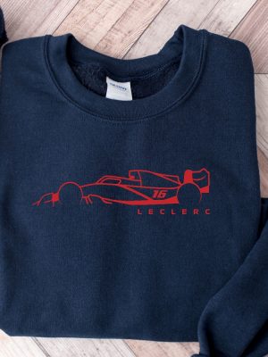 Charles Leclerc Formula One Hoodie F1 Hoodie Ferrari 16 Racing Hoody F1 Shirt Charles Leclerc Shirt Formula 1 Leclerc 16 Ferrari Sweatshirt Hoodie Long Sleeve Shirt Unique revetee 2