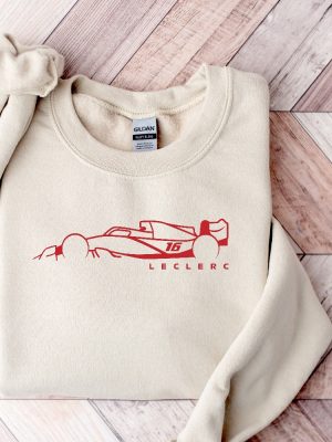 Charles Leclerc Formula One Hoodie F1 Hoodie Ferrari 16 Racing Hoody F1 Shirt Charles Leclerc Shirt Formula 1 Leclerc 16 Ferrari Sweatshirt Hoodie Long Sleeve Shirt Unique revetee 4