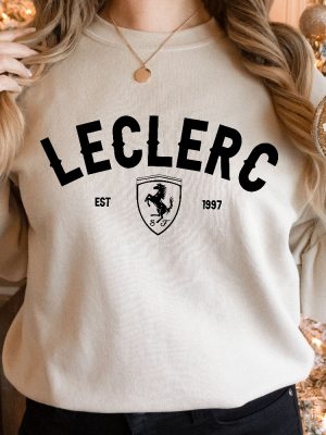 Charles Leclerc Formula One Sweatshirt F1 Shirt F1 Two Sides Shirt Charles Leclerc Shirt Charles Leclerc F1 Shirt Charles Leclerc 16 Hoodie Long Sleeve Shirt Unique revetee 2 1