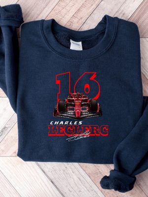 Charles Leclerc Crewneck Sweatshirt Formula One Sweatshirt Charles Leclerc Shirt Formula 1 Racing Team Shirt Charles Leclerc Hoodie Long Sleeve Shirt Unique revetee 4