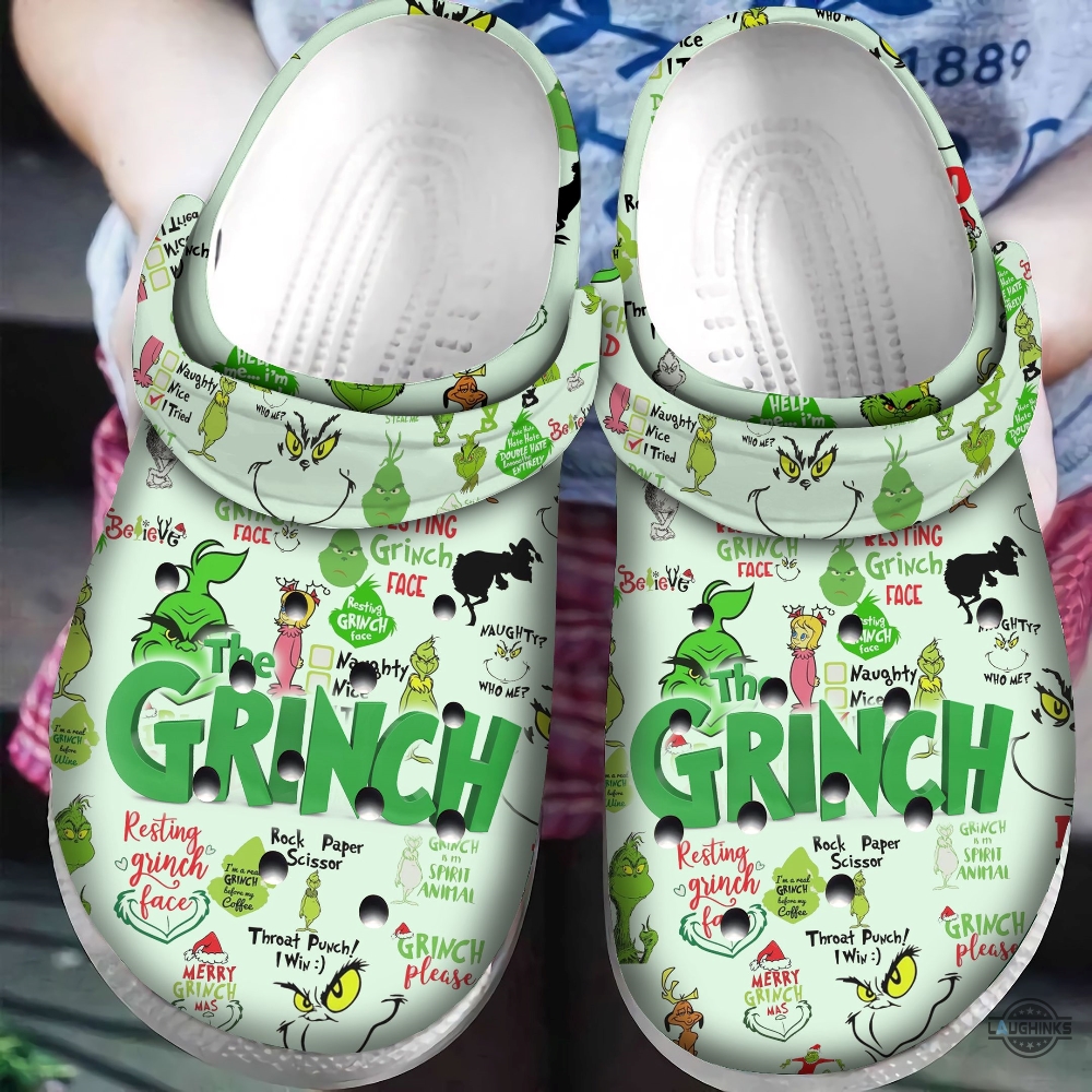 Christmas Grinch Crocs Classic Clogs Shoes Pancr0346 Grinch Shoes