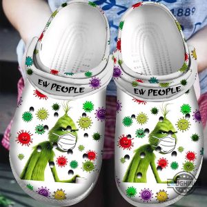 2021 ew people the grinch crocs classic clogs shoes pancr0355 grinch shoes grinch slippers dr seuss adult christmas gift laughinks 1