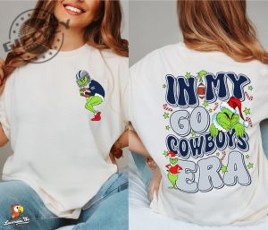 Dallas Football Shirt Grinch In My Go Cowboys Era Sweatshirt Football Hoodie Grinchmas Tshirt Trendy Shirt giftyzy 3