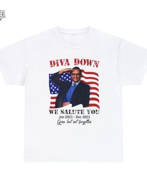 Diva Down T Shirt Diva Down We Salute You George Santos Tee Trending Shirt Hoodie Unique revetee 4