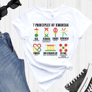 7 Principles Of Kwanzaa Shirt Nguzo Saba Tee Jewish Shirt Happy Kwanzaa Shirt African American Holiday Shirt Kwanzaa Celebration Hoodie Unique revetee 2