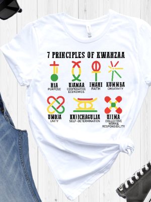 7 Principles Of Kwanzaa Shirt Nguzo Saba Tee Jewish Shirt Happy Kwanzaa Shirt African American Holiday Shirt Kwanzaa Celebration Hoodie Unique revetee 2