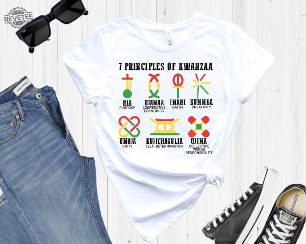 7 Principles Of Kwanzaa Shirt Nguzo Saba Tee Jewish Shirt Happy Kwanzaa Shirt African American Holiday Shirt Kwanzaa Celebration Hoodie Unique revetee 2