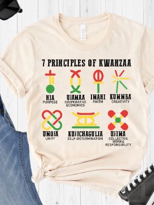 7 Principles Of Kwanzaa Shirt Nguzo Saba Tee Jewish Shirt Happy Kwanzaa Shirt African American Holiday Shirt Kwanzaa Celebration Hoodie Unique revetee 3